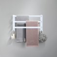 thumbnail image 1 of Toallero de pared (blanco, 40 CM), toallero de baño, toallero con gancho, toallero de aluminio, cocina, baño, toallero de hotel, 1 of 1