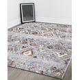 thumbnail image 4 of Erbanica 8'x10' Luxurious Premium Indoor Multicolor Distressed Diamond Area Rug, 4 of 7