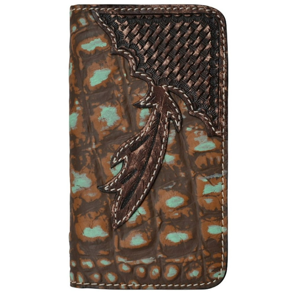 3D Western Cell Phone Case Leather iPhone 5/5s Chocolate PH941