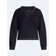 thumbnail image 5 of Scoop Women's and Women's Plus V-Neck Sweatshirt, Sizes XS-4X, 5 of 5