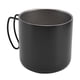 thumbnail image 5 of Taza de agua portátil práctica y duradera de acero inoxidable con asa para el hogar, oficina, restaurante, color negro (sin tapa), 5 of 8