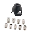thumbnail image 4 of Perforadora de posicionamiento, perforadora vertical, guía de broca para espiga portátil, accesorios, localizador de brocas para agujeros rectos de Negro, 4 of 8