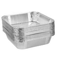 thumbnail image 2 of Sunjoy Tech 10/30Pcs Disposable Aluminum Foil Pans Waterproof & Oil-Proof Square Baking Foil Box High-Temperature Resistance Baking Pan Liner Kitchen Drip Pan Tray for Cooking Baking Storing Prepping, 2 of 7
