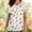 A1499 White, variant on Easter Blouse for Women V Neck Short Sleeve Watercolor Bunny And Floral Eggs Graphic Print Spring Holiday Festival Casual Loose Fit Soft Breathable Tunic Summer Tops