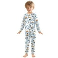 thumbnail image 3 of joogoo Cartoon Trucks Vehicle-t1 Pajamas Set Long Sleeve Soft Cotton Sleepwear 2 Piece 18M, 3 of 7