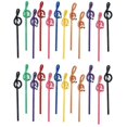 thumbnail image 1 of 24Pcs Students Note Pencils Musical Note Pencils with Eraser Colorful Music Pencils Wooden Treble C, 1 of 5