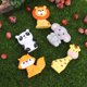 thumbnail image 2 of 6 piezas de adornos para tartas con forma de animal, decoración para cupcakes de la jungla, suministros para fiestas de cumpleaños infantiles, decoración de cumpleaños de animales, 2 of 5