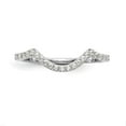 thumbnail image 4 of Solid 14K White Gold Diamond Wedding Band Ring Size 8 (.168 cttw.), 4 of 8