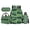 Truck Pattern Green, variant on Jeiento Capybara Boys School Backpack Set 4-Piece 17 Inch Lunch Bag Pencil Case Water Bottle Holder Lightweight Large Capacity for Kids Teenagers Elementary Middle School Students, Blue