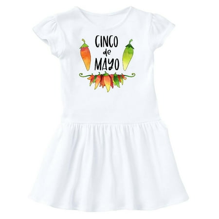 

Inktastic Cinco De Mayo Peppers Gift Toddler Girl Dress