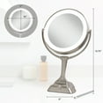 thumbnail image 4 of Zadro LED Lighted Makeup Mirrors w/ Magnification & Smart Dimming Tech, 4 of 10