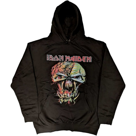 Iron Maiden Unisex Pullover Hoodie Sweatshirt Final Frontier Big Head (Large)