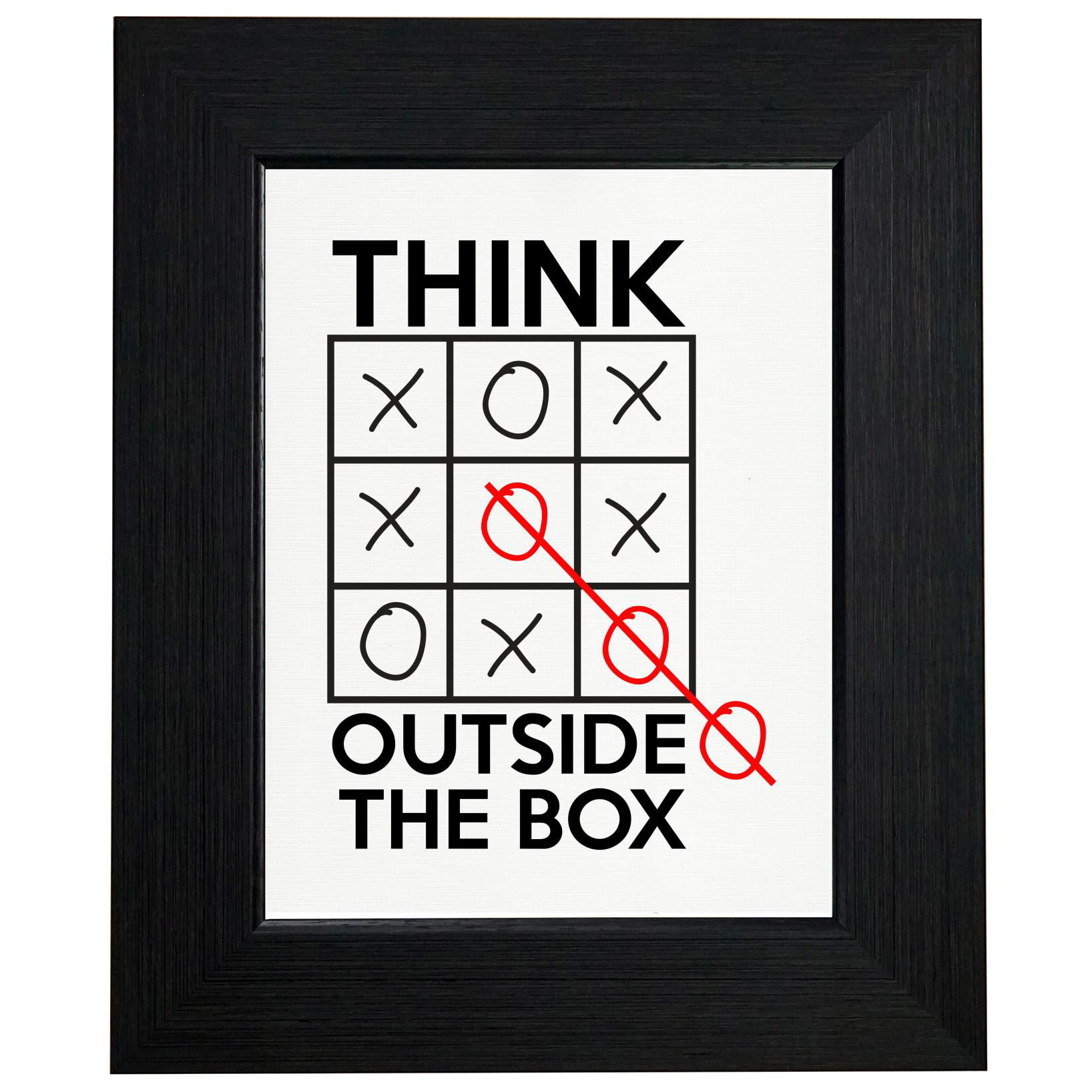 Poster Tic Tac Toe Winning Strategy for Winners Thinkers 
