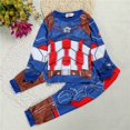 thumbnail image 1 of Conjunto de ropa para bebés y niños pequeños, traje de pijama, ropa para niños, disfraz de superhéroe de Disney de dibujos animados, ropa de dormir de Capitán América para niñas 5 Gao Jinjia LED, 1 of 2