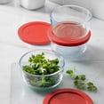 thumbnail image 4 of Pyrex Simply Store 2-Cup Glass Food Storage Container, Round, Set of 3, 4 of 6