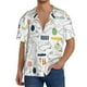 thumbnail image 1 of Fotbe Easter Rabbit Camisa Estampada de Manga Corta para Hombre, Casual de Verano, Estilo Playero, Sin Arrugas-Large, 1 of 5