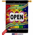 thumbnail image 4 of Breeze Decor 20005 Merchant Open 2-Sided Vertical Impression House Flag - 28 x 40 in., 4 of 4