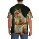 thumbnail image 3 of Fotbe Squirrels Eating Peanuts On The Tree Camisa Estampada de Manga Corta para Hombre, Casual de Verano, Estilo Playero, Sin Arrugas-Small, 3 of 5