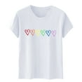 thumbnail image 4 of Blouses pour Femmes, Blouse à Manches Courtes Imprimée Mode pour Femmes, T-Shirt Amusant à Col Rond, 4 of 6
