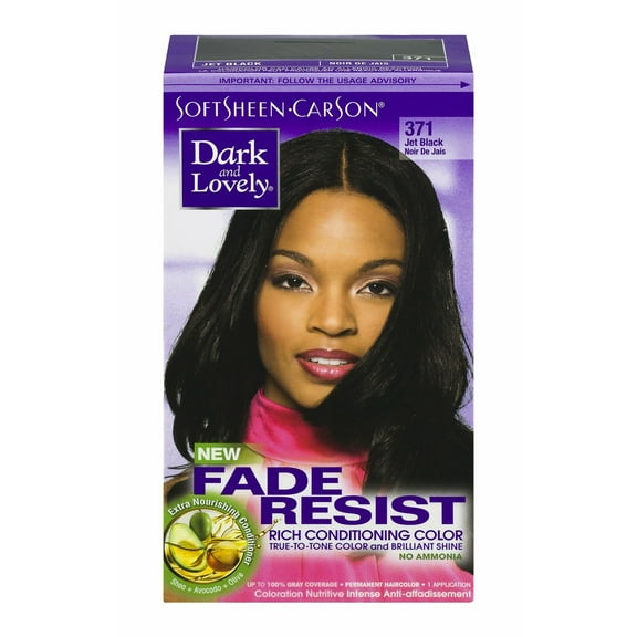 SoftSheen-Carson Dark & Lovely Hair Conditioner, 371 Jet Black, 3-Pack