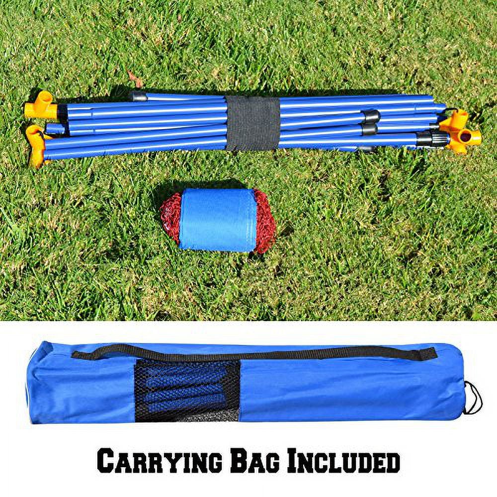 Sunrise Umbrella Outdoor Portable Volleyball Badminton Net, with Stand 16.7'
