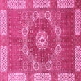 thumbnail image 1 of Ahgly Company Indoor Square Abstract Pink Modern Area Rugs, 3' Square, 1 of 4