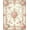 Pink, Pattern 1, variant on Flatwoven High Traffic Area Rug, Delicate Pastel Floral Medallion with Swirling Vines, Non Slip, Stain Resistant, Washable Area Rugs for Living Room, Bedroom(Pink, 4X6)