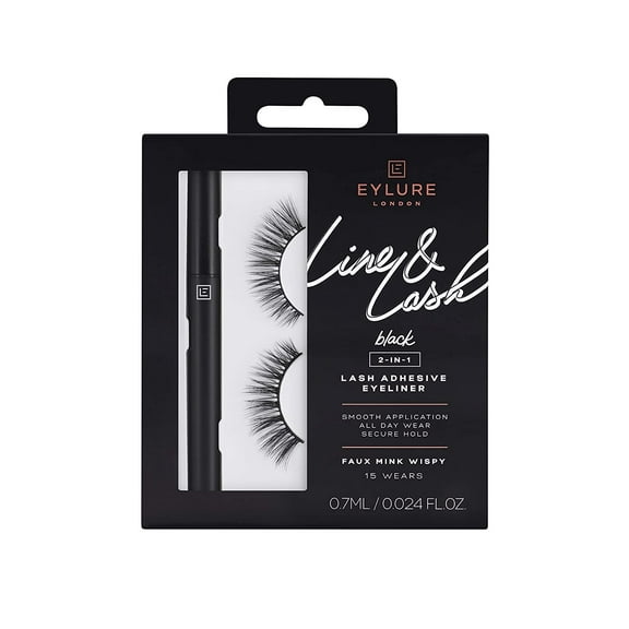 Eylure Line & Lash Kit Black False Eyelashes - 1pc