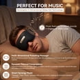 thumbnail image 5 of 𝐀𝐈-𝐏𝐨𝐰𝐞𝐫𝐞𝐝 Neuro Sleep Eye Masks+Sleep Aid+Sleep Analysis with Hot Compress/ Vibration Massage/ Voice Prompt/ Relaxing Music/ Light Shielding/ Mild Sensory Feedback/ Adjustable Strap, Balck, 5 of 13