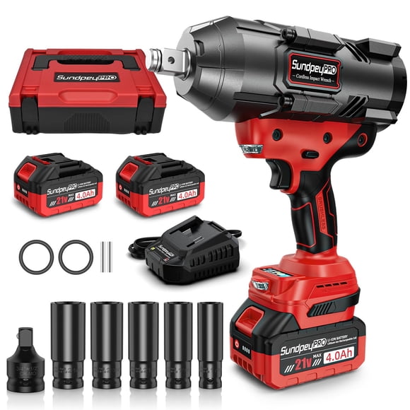 Llave de Impacto Inalámbrica SundpeyPRO 1600 ft-lbs Sin Escobillas