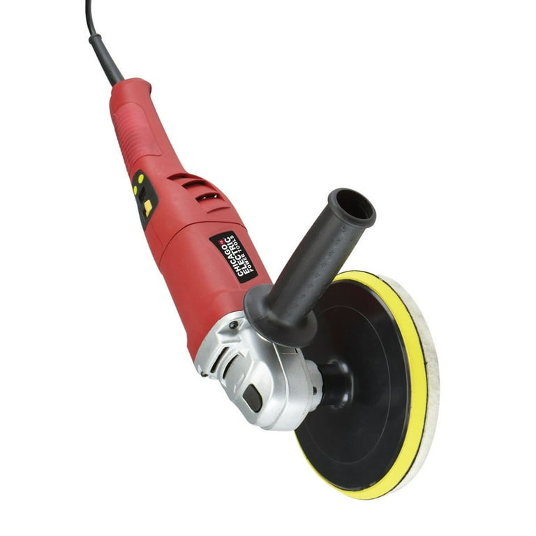 Chicago Electric Power Tools 7 in. 10 Amp Heavy Duty Digital Variable Speed Polisher 120V 62297