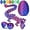 Laser Violet, variant on 3D Printing Toys - 12" 3D Printed Dragon&Egg Cool 3D Printed Articulated Crystal Dragon Toy for Ages 8 (Laser Violet)