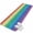 Yellow Green Blue, variant on Runner Rug 15.7"x47.2", Rainbow Colors Ombre Cream Non Slip Backing Floor Mats Area Rugs, Absorbent Muddy Dirt Trapping Carpet for Hallway Entryway Kitchen Bedside Modern Abstract Art Aesthetics