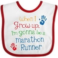 thumbnail image 3 of Inktastic Marathon Runner Future Boys or Girls Baby Bib, 3 of 4