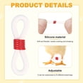 thumbnail image 2 of Uxcell 50-Pack Adjustable Chick Leg Bands, 0.79" x 0.2" Silicone Chicken Leg Brace for Poultry/Duck/Chick [Red], 2 of 6