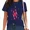 B-Navy blue, variant on UNISHE Women's Queen of Hearts Retro Graphic T-Shirt Fashion Short Sleeve Tee White, S