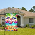 thumbnail image 2 of Amhnf Flamingo Beach Welcome Garden Flag For Home Outdoor Garden Yard Decor 12x18 inch, 2 of 5