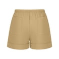 thumbnail image 4 of Chiccall Mens Lightweight Cotton Shorts for Men Trendy Summer 2026 Casual Beach Drawstring Elastic Waist Plus Size Shorts with Deep Pockets, 4 of 6