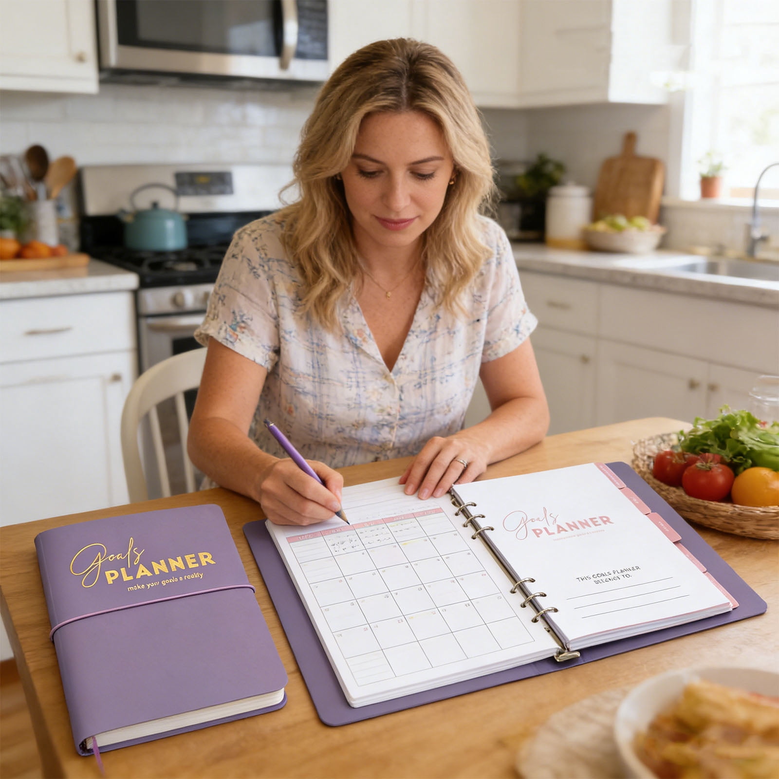 Stylish 2026 Desk Calendar Planner With Laminated Tabs And Spacious Layout For Efficient Scheduling