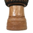 thumbnail image 3 of Hand-carved Djembe Drum From Africa - 14"x25" Oversize with Big Bass (Fingerprint Carving), 3 of 8