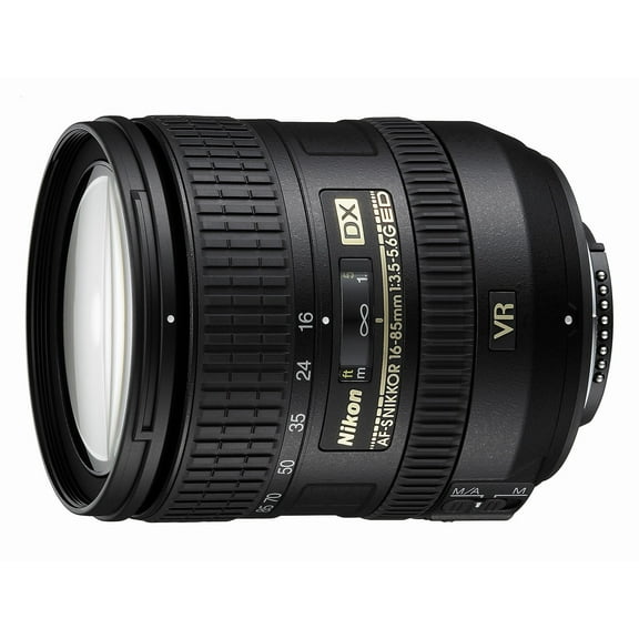 Nikon AF-S DX NIKKOR 16-85mm F/3.5-5.6G ED Vibration Reduction Zoom Lens with Auto Focus for Nikon DSLR Cameras