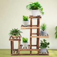 thumbnail image 1 of Plant Stand Wooden Plant Stand Flower Stand Wooden Flower Stand Wooden Plant Shelf Multi Tiers Wooden Plant Stand Balcony Garden Flower Plant Stand Display Shelf Five Layers ANGGREK Otros, 1 of 8