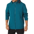 thumbnail image 5 of Z Zegna Mens Microfiber 61 Hooded Jacket Medium Peacock - NWT $750, 5 of 6