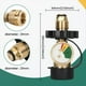 thumbnail image 2 of Se Adapta Al Adaptador de Tanque de Propano POL con Manómetro Que Convierte la Válvula de Servicio del Tanque POL LP A QCC1/Tipo 1, para Caravanas, Parrillas de Gas para Barbacoas, 2 of 5