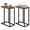 Rustic Brown 2pcs, variant on ELLEGNT 1 PCS C-Shaped End Table with Adjustable Foot Pads – Small Snack Side Table for Living Room, Couch, or Bedroom Rustic Brown