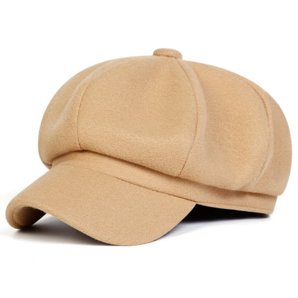 Gorra De Estilo Marinero, Gorra Vaquera Vintage, Gorra Plana Para Mujer, Diseño De Ocho Paneles, Botón Central, Estilos Casual Y Elegante, Para Actividades Al Aire Libre Y Uso Diario.