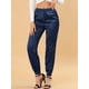 thumbnail image 5 of Pantalones deportivos casuales de cintura elástica para mujer Inspire Chic, longitud hasta el tobillo, joggers 3XL azul real, 5 of 8