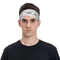 thumbnail image 2 of Daiia Stamp Set Collection printed Men's Performance Headband,Sports Headbands,Moisture Wicking Workout Headband, 2 of 9