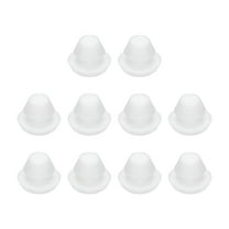 10pcs Hole Plug 1/4 Inch (7mm) Button Plugs Fit for 5mm Hole, Snap in Locking Hole Tube Plug Gel, White