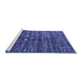 thumbnail image 2 of Ahgly Company Machine Washable Indoor Rectangle Oriental Blue Industrial Area Rugs, 2' x 4', 2 of 4